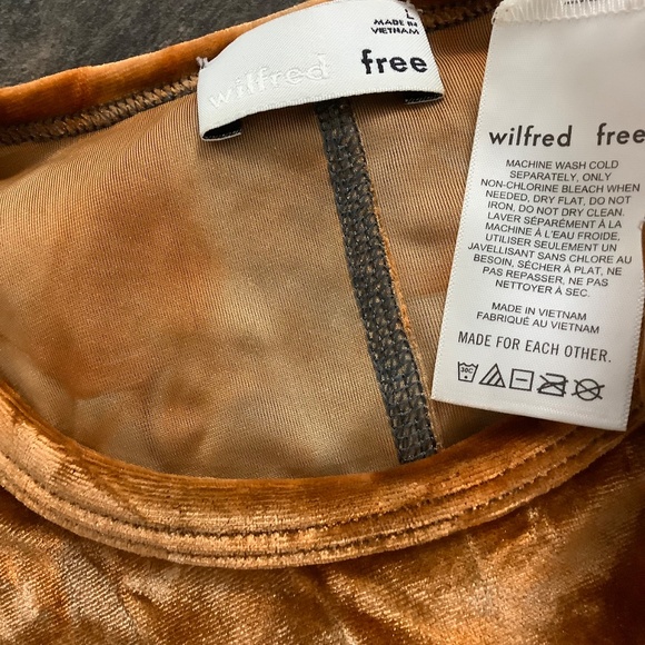 Wilfred Free *Medium* Crushed Velvet Velour Dress fits MEDIUM 34-36 bust - Picture 8 of 12